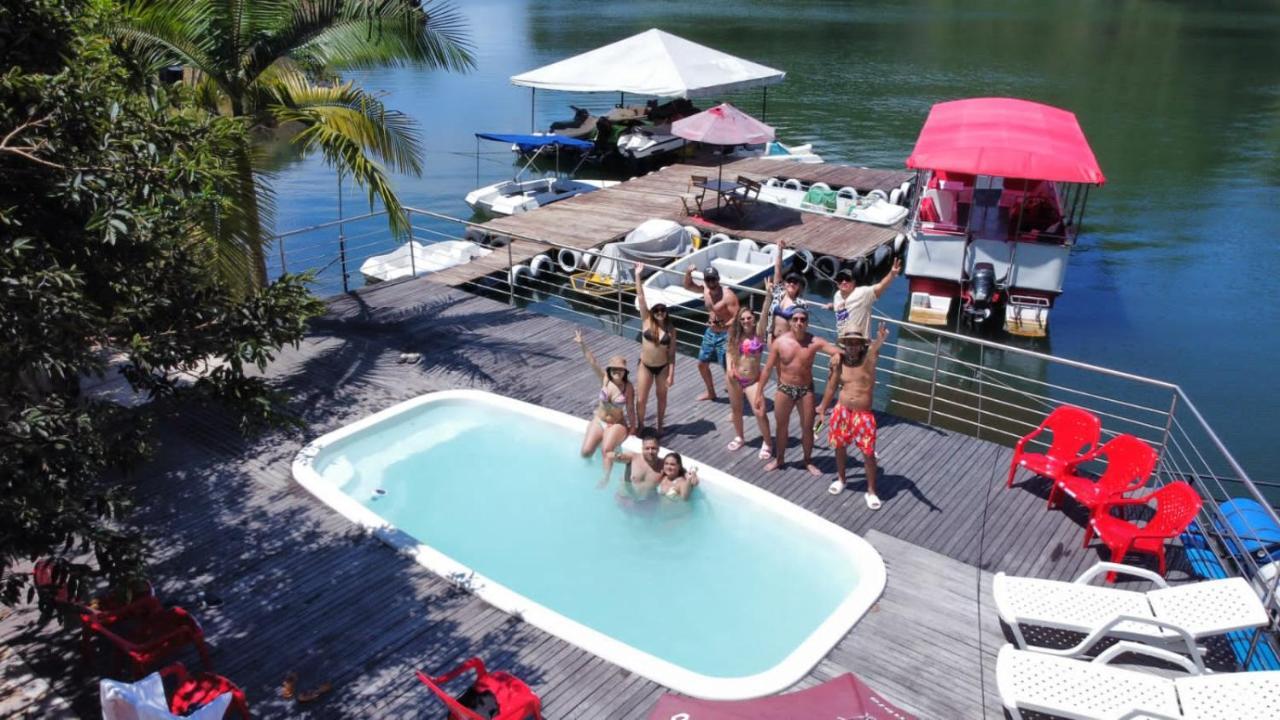 فيلا Finca Santa Monica Guatape Privada Lujosa Piscina Jacuzzi Sauna Muelle Represa Jetski Planchon المظهر الخارجي الصورة